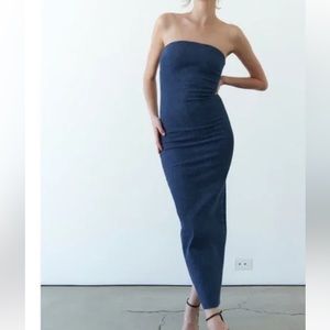 Zara fitted denim dress